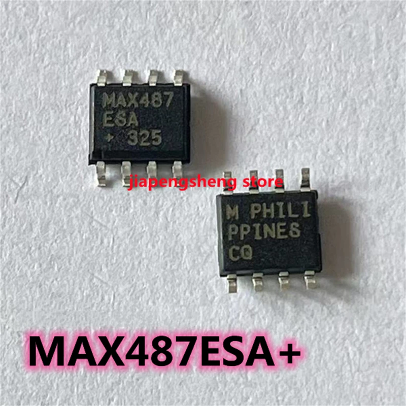 Transceiver-Treiber-Chip, MAX487ESA + Patch, SOP-8, RS-485, RS-422, Original, Authentisch, Neu, 10 Stück