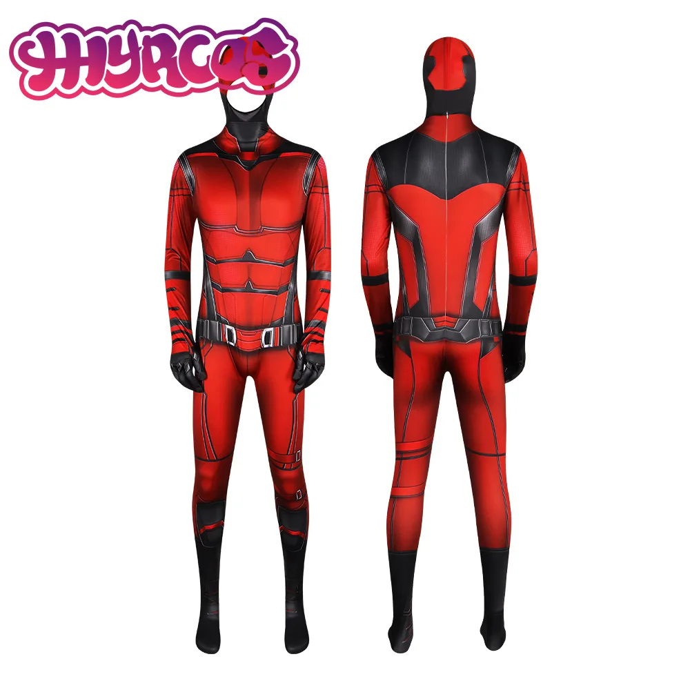 Anime Born Cos Daredevil Costume Cosplay Outfits Bodysuit Spandex Halloween Novelty Costume Zentai Suits Men for Women Men Party