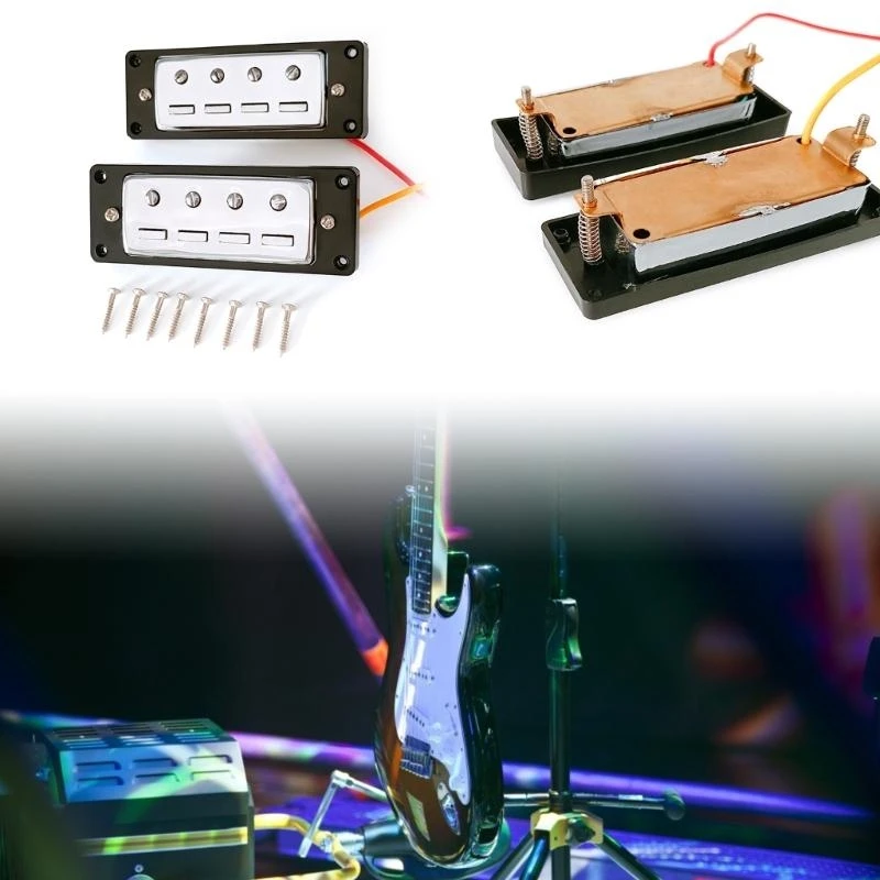 4-strunowy bas elektryczny Mini Bass Pickup i gryf z wymiennymi śrubami