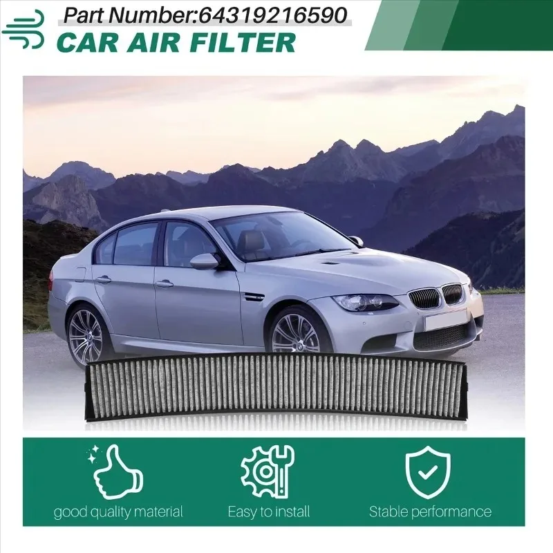 

2025 New Cabin Air Filter Charcoal Carbon for E46 325I 328I 330I 64319216590