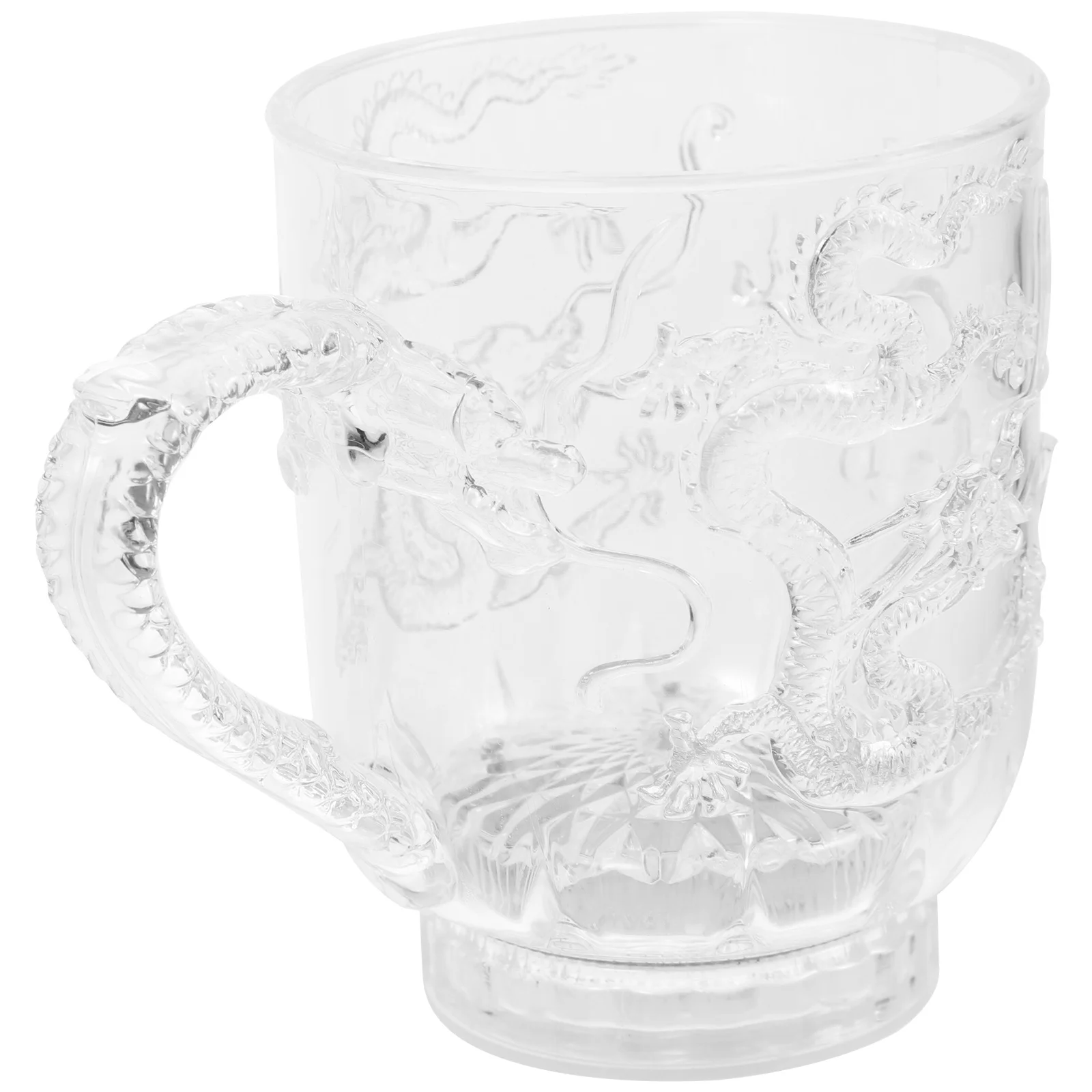 

1Pcs LED Flashing Acrylic Colorful Mug Color Changing Sensitive Induction Cup for Coffee Tea Water Milk Drinks Dragon Pattern