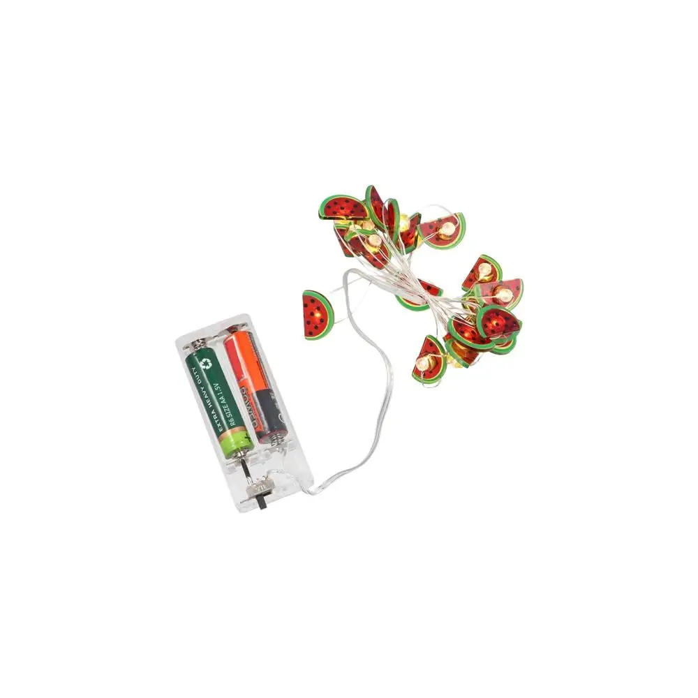 2M 20Led LED Watermelon String Lights Creative Colorful Fruit Night Lights Cute Fruit Colored Lights Birthdays Parties Wedding