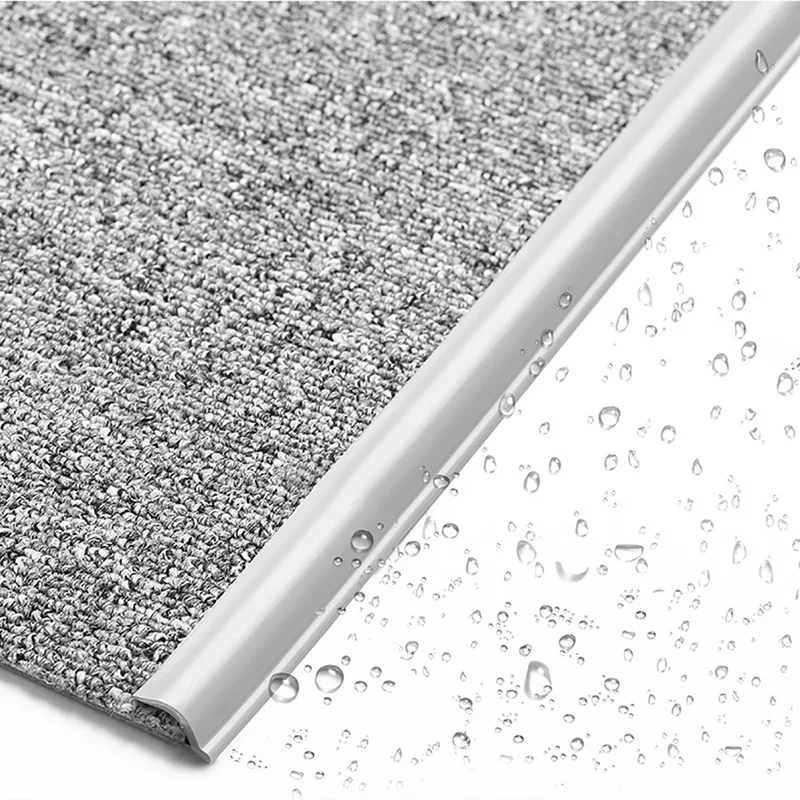 

PVC Rubber Pressure Edge Strip Rubber Door Carpet Auxiliary Material Plastic Floor Flat Pressure Edge Engineering Edge Strip