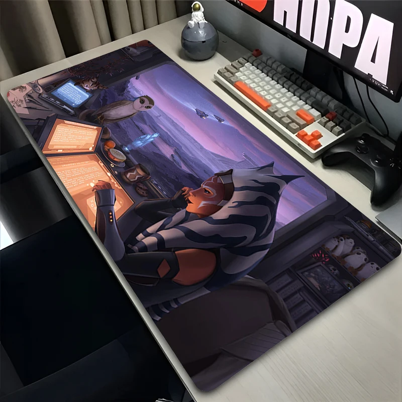 

Mouse Pad Star Wars Gaming Mousepad Gamer Accessories Ahsoka Tano MousePads Laptop Large Keyboard Office Deskpad Anime MouseMats