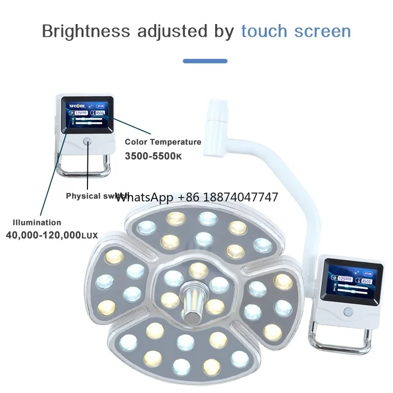 Decken montierte LED-Lampe 32 Glühbirnen Schatten lose Operations saal lampe für Zahnärzte Implantat chirurgie