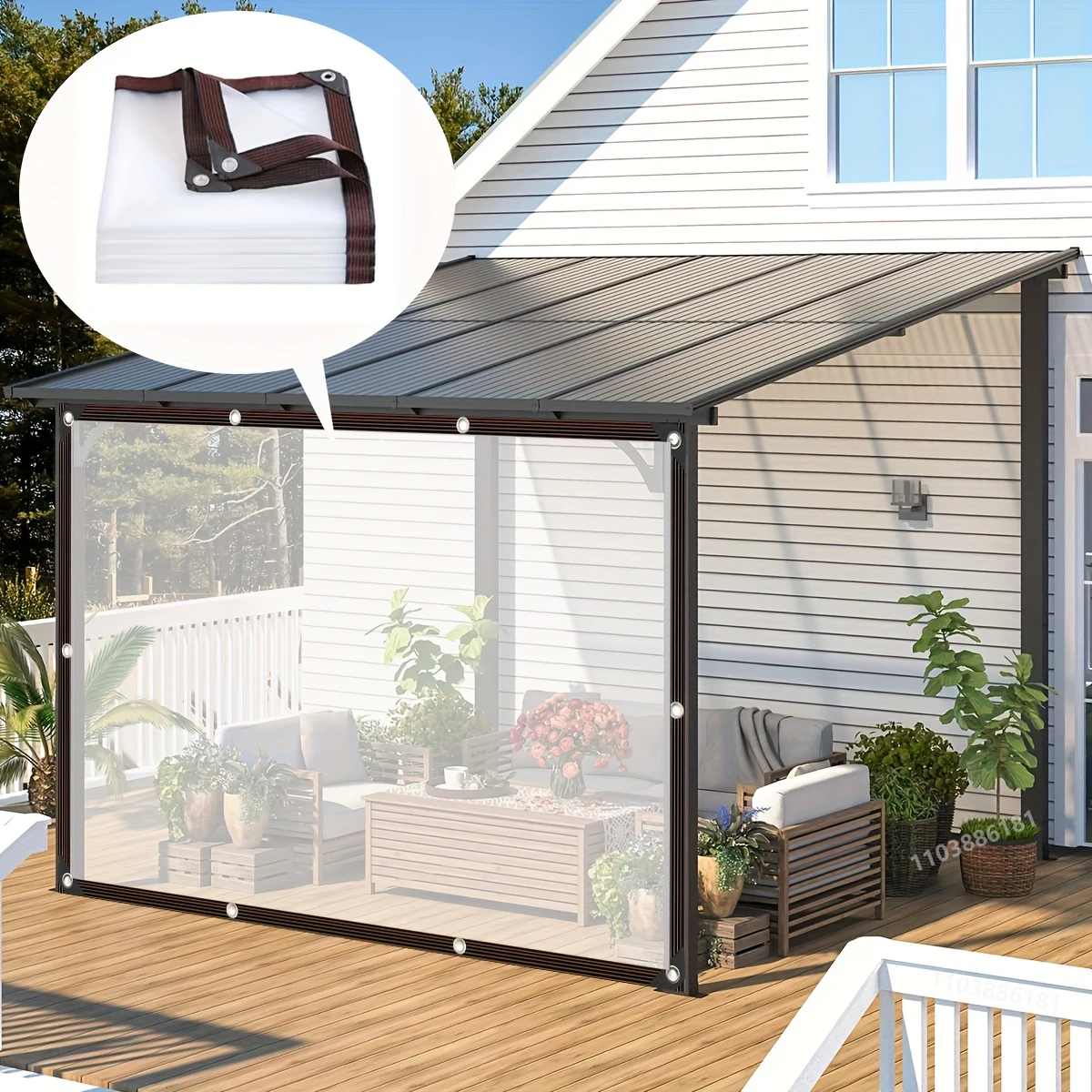 

PE прозрачная водонепроницаемая клетка, сад, балкон, теплица, суккулентное растение, водонепроницаемая пленка