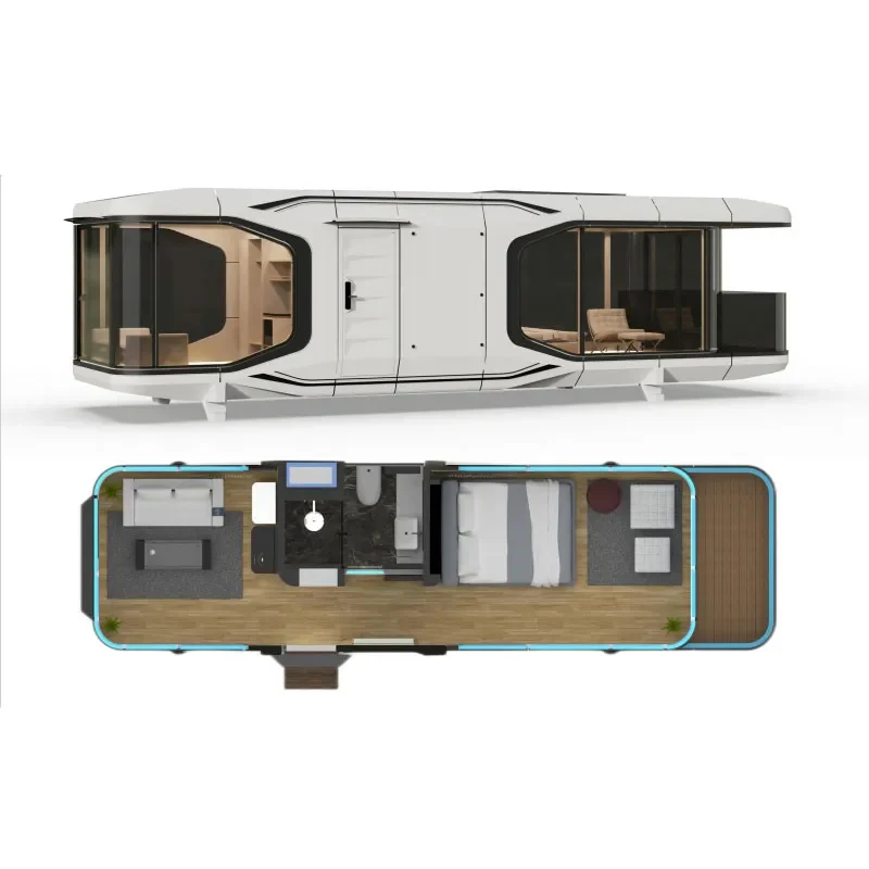 Compact Mobile Vessel Space Capsule House for Versatile Living Solutions