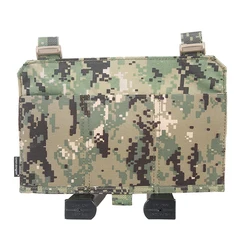 Emersongear Rubber Style Triple M4 Magazine Pouch Panel Fast Clip Front Mag Bag Detachable Platebag For APC Hunting Vest Airsoft