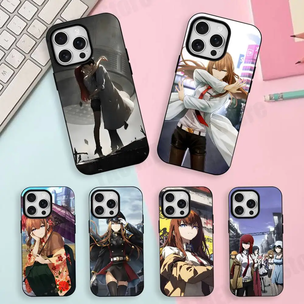 

Steins G-Gate Anime For Iphone 17,16,15,14,13,12,11 Pro Mini Max XS Case Frosted Magnetic Cover For Shockproof Bumper Funda