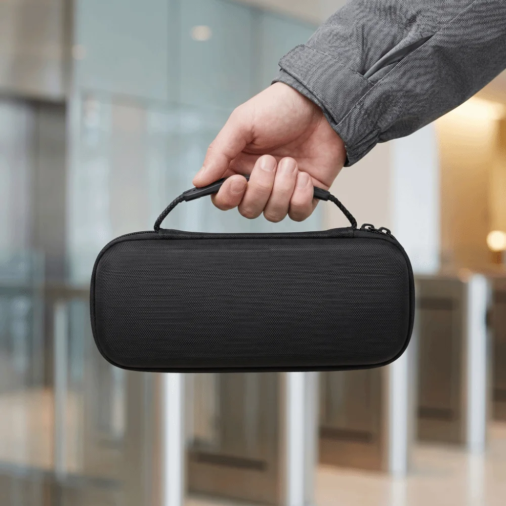 

Hard Case Carrying Speaker Case With Handle Inner Mesh Pocket Protective Storage Bag for Sonos Roam Smart Bluetooth Speaker