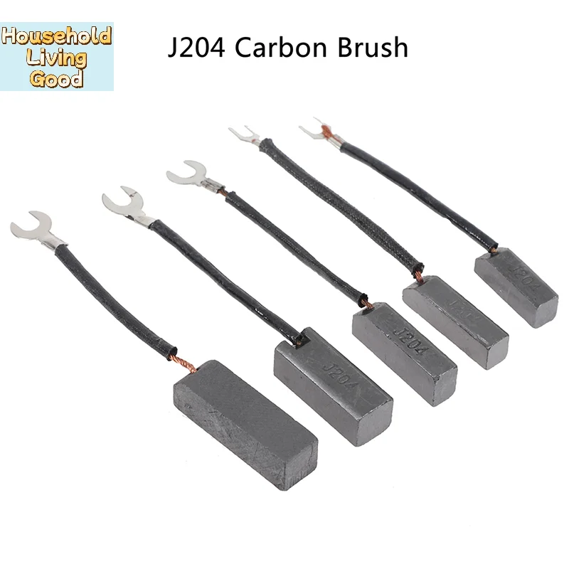 【10Pcs J204 Generator Electric Motor Alternator Spare Parts Carbon Brush】