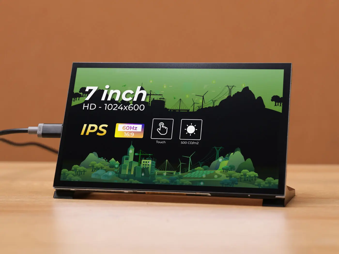 

7 inch 1024x600 60Hz IPS Capacitive Touch Screen with speakers