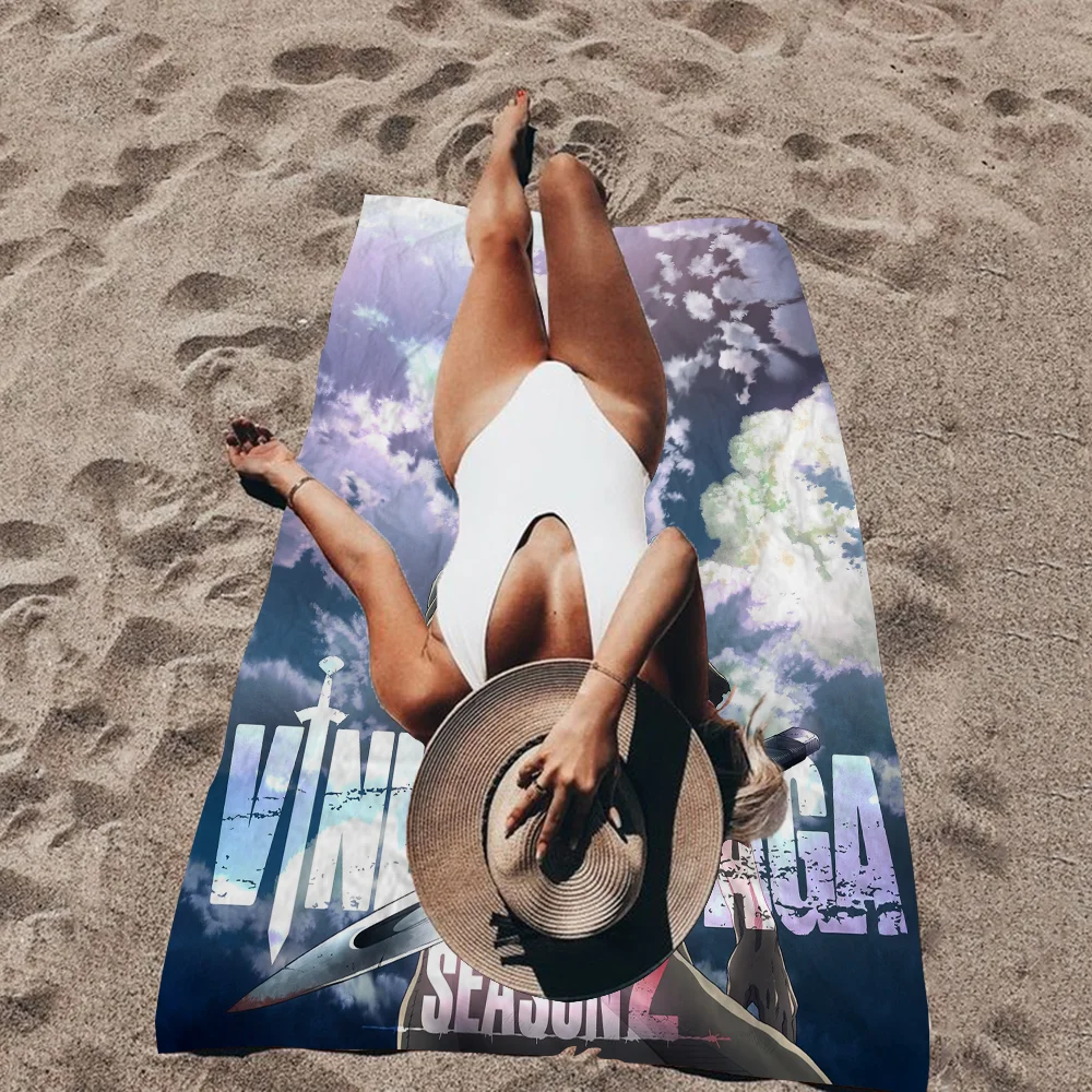 

Vinland Saga Microfiber Printed Beach Towel Mountain Climbing Yoga Beach Swimming Running Absorbent Soft Towel