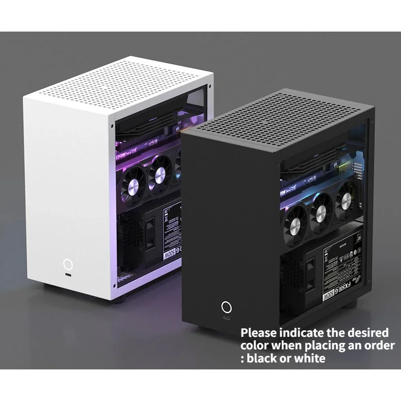 GEEEK M21 M31 Itx Chassis 120 بطاقة رسومات مبردة وشبه عالية، مصدر طاقة صغير 1U