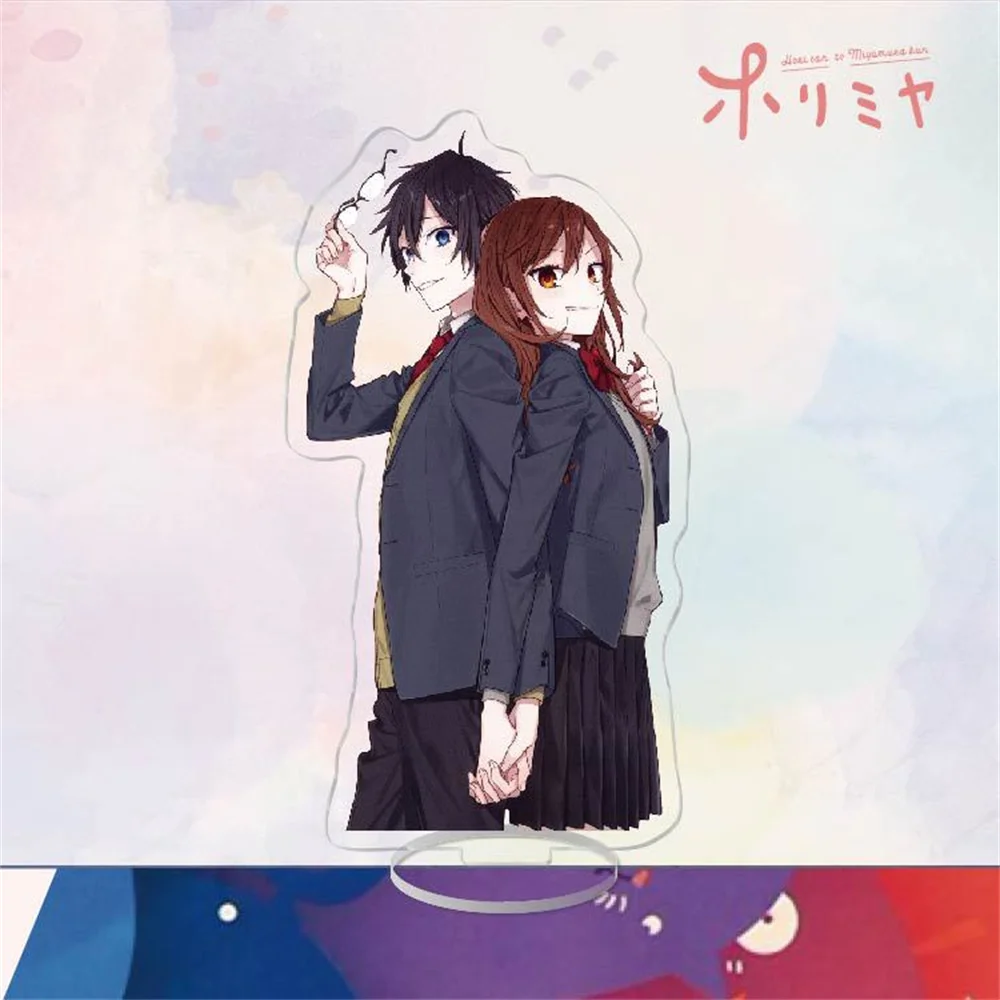Hot Anime Horimiya Acrylic Figures Stand Model Plate Collection Miyamura Izumi Hori Kyoko Cosplay Standee Desk Decoration Series