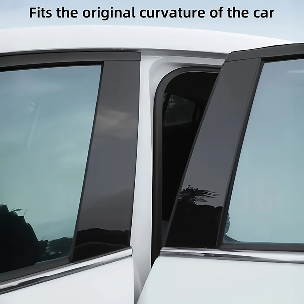 For Skoda Yeti 2010 2011 2012 2013 2014 2015 2016 2017 Carbon Fiber Texture B Pillar Sticker Auto Interior Accessories