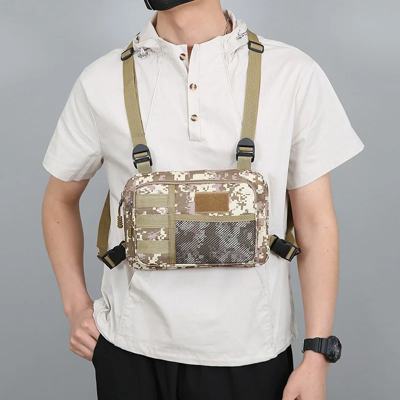 

Fashion Tactics Chest Bag For Men Vest Hip-hop Streetwear Bags Functionality Chest Rig Bags Outdoors Movement Unisex Waist packs