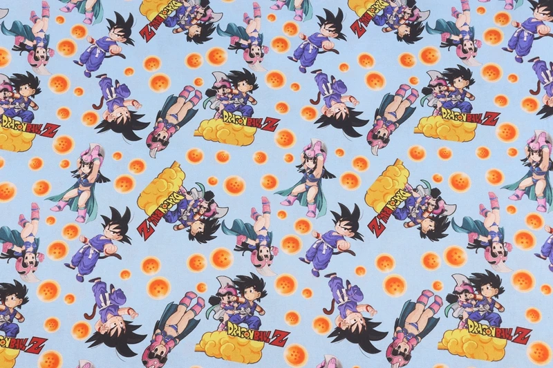 Japanese Dragon Ball Anime 100 Cotton Fabric DIY Patchwork Textile Tissu Home Clothing Sew Dress Material