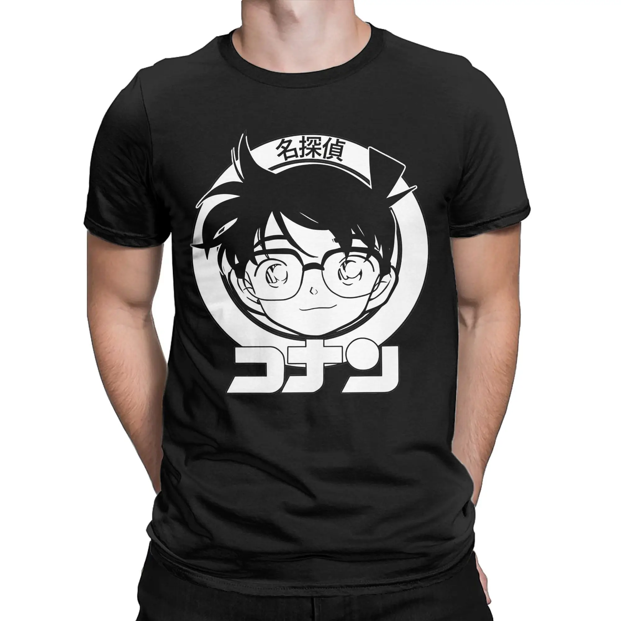 Men Detective Conan Manga Anime T Shirts Japanese Shinichi Cotton merch Fashion Short Sleeve O Neck Tee Shirt Adult T-Shirts