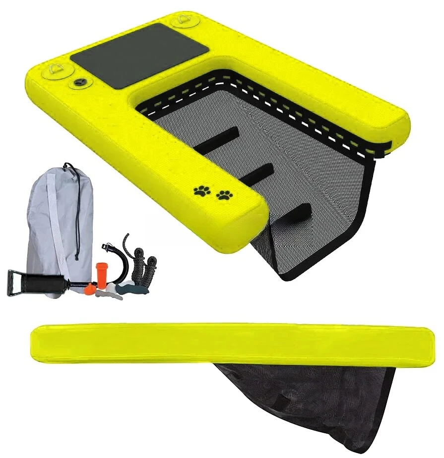 

Dog on Water Ladder Steps Inflatable Dog Boat Ramp