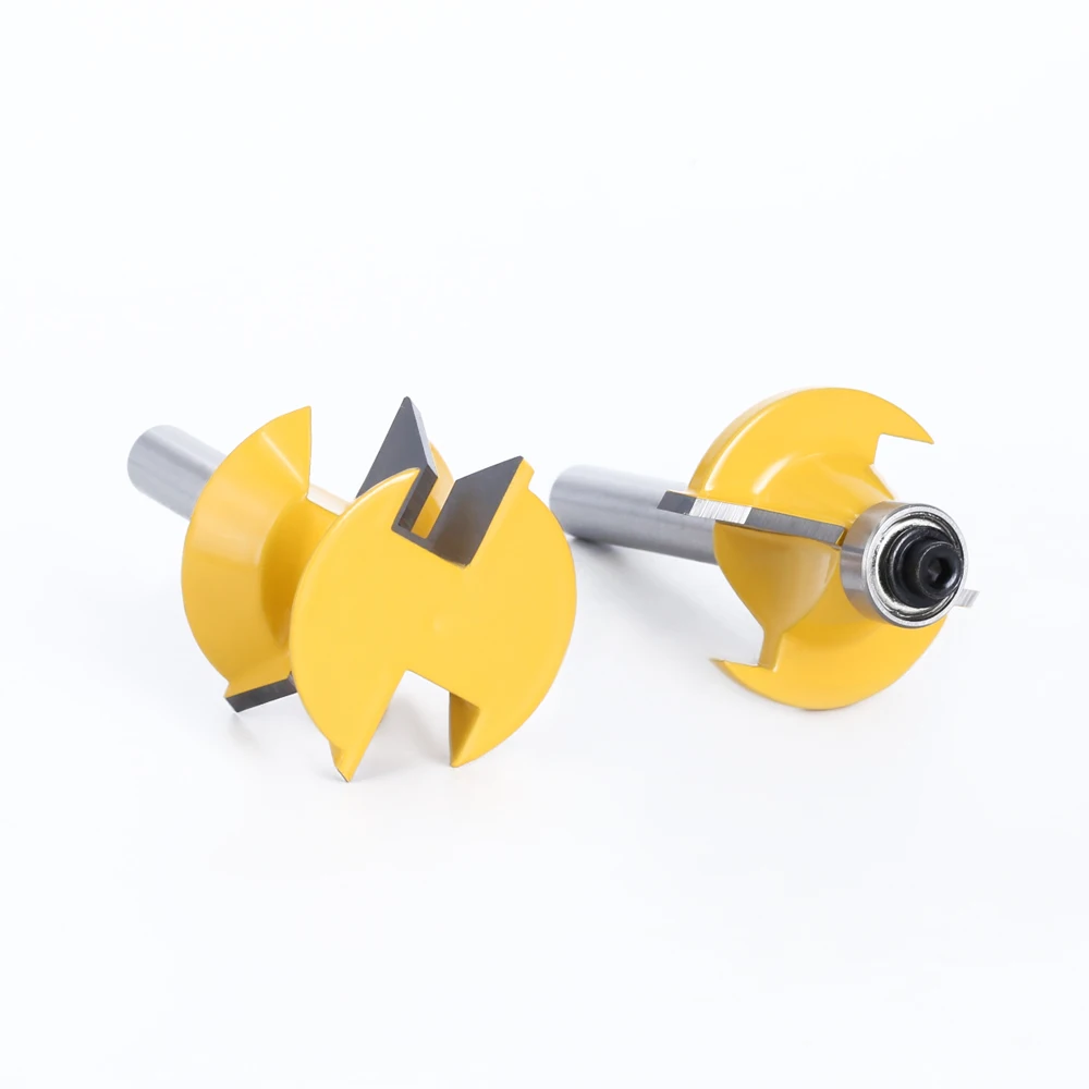 LAVIE 8mm Shank 120 Degree V Groove Router Bit, Wood Joinery Splicing Milling Cutter For Woodworking Box Joint Tool MC02120