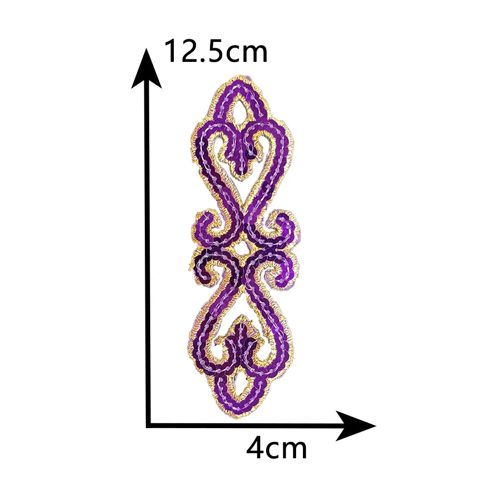 Sequin embroidery Hot melt adhesive ironing DIY washable Hollowing out pattern sewing decorate collocation clothing patches