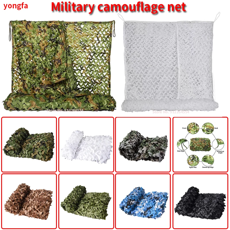 Military camouflage net hunting camouflage net sunshade party camping car tent white green digital desert jungle camouflage net