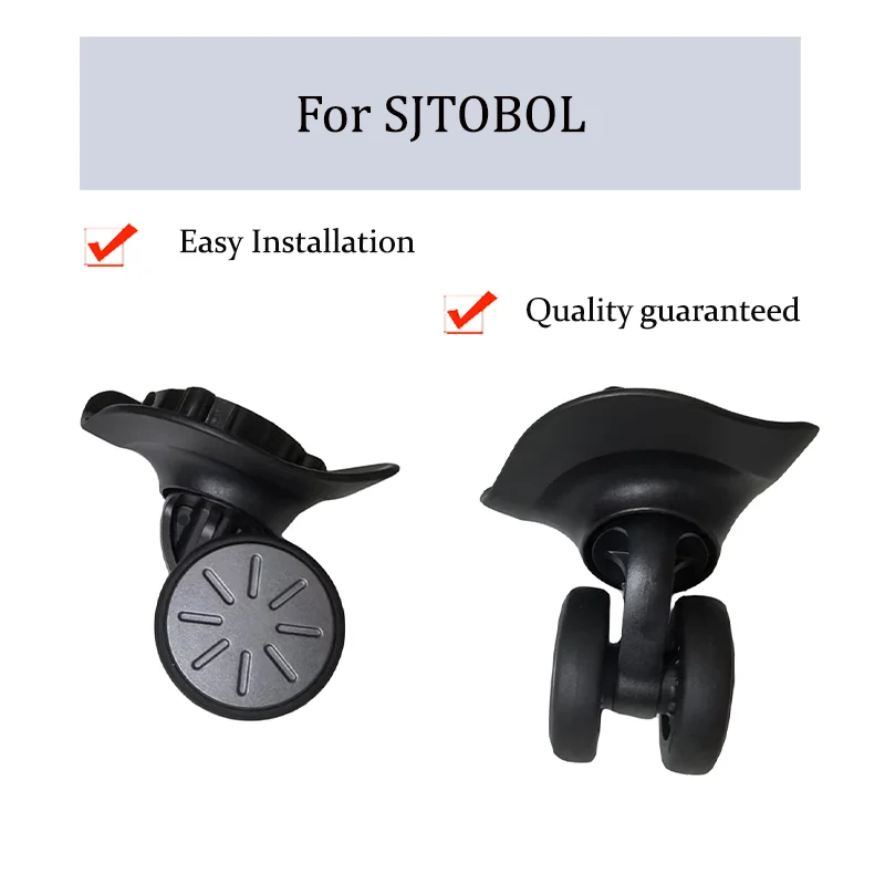 For SJTOBOL T55 Universal Wheel Replacement Trolley Case Luggage Pulley Silent Smooth Shock Absorbing Accessories Caster Wheel