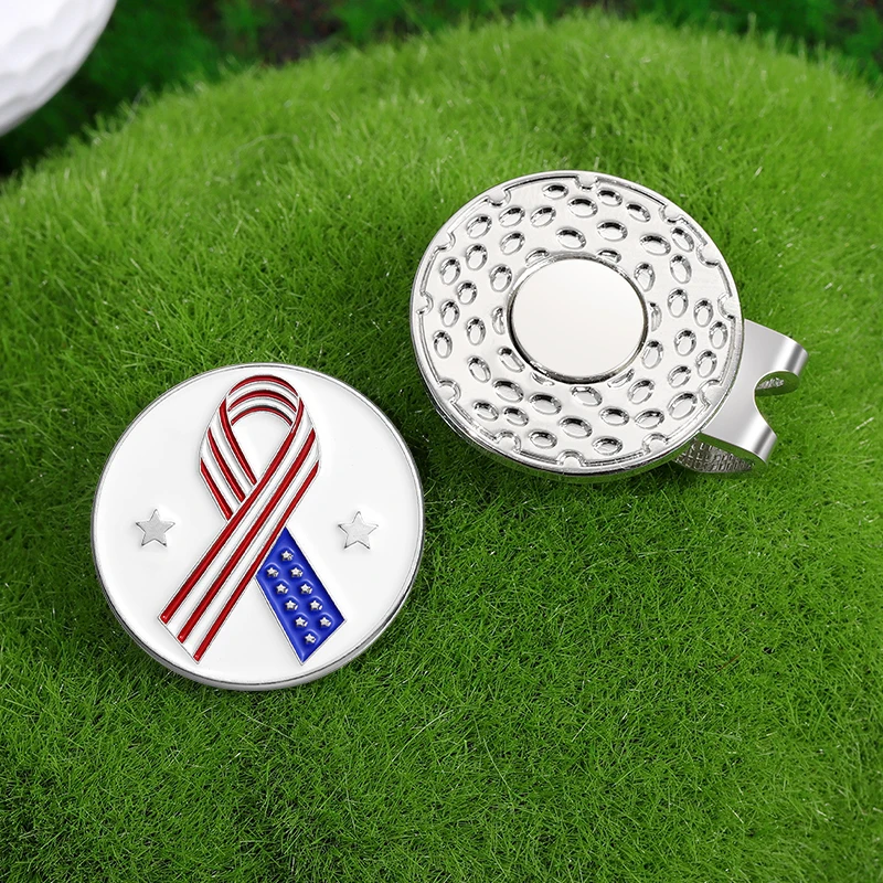 Klip topi Golf magnetik, penanda bola Golf logam untuk hadiah, topi bisbol, aksesori dekoratif, Klip Untuk Teman