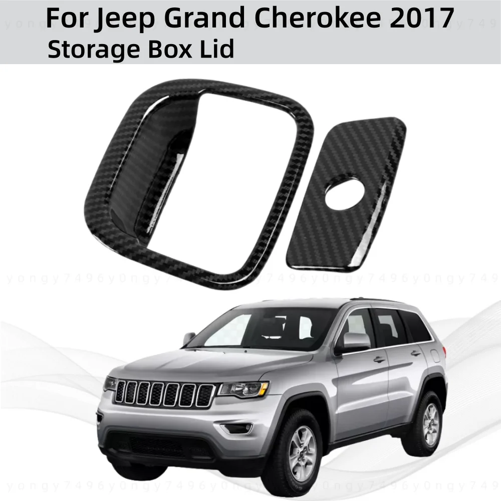 

Car Upgrade Stickers Styling Carbon Fiber Storage Box Lid For Jeep Grand Cherokee 2017 Modification Decoration Accessories