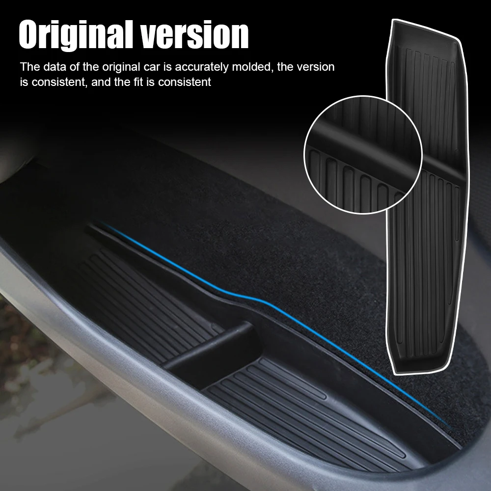 For Tesla Model 3 Y Car Door Storage Cases Waterproof Box Holder Armrest Handle Tray Bin Garbage Organizer Interior Accessories