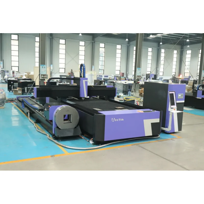 3m Rotary Axis CNC Router Plate Tube Metal Fiber Laser Cutting Machine Stainless Steel Carbon Steel 1500w 2kw 3000w