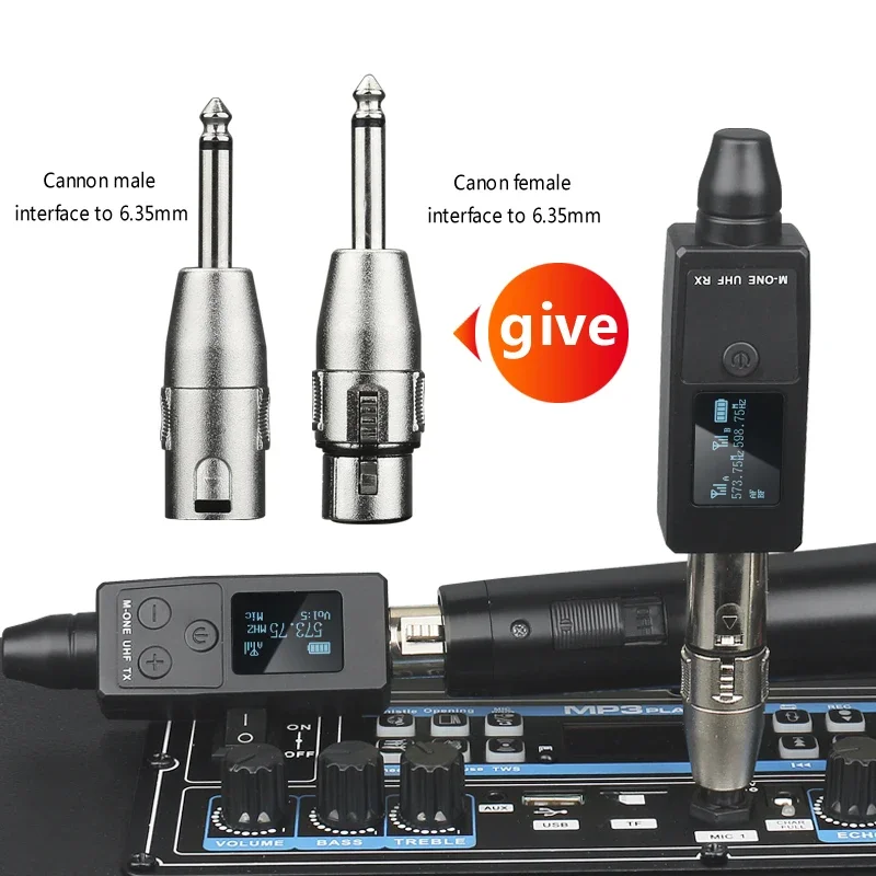 2 チャンネル UHF ワイヤレスマイクコンバータ XLR 充電式バッテリートランスミッター & レシーバーマイクダイナミック 2025 最新