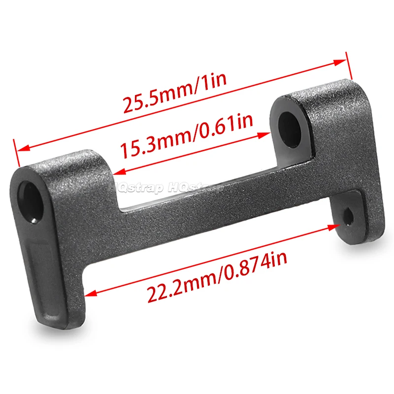 T92 스마트 시계 스트랩에 대 한 2pcs 시계 밴드 어댑터 커넥터 블랙 금속 팔찌 커넥터 범용 교체 액세서리