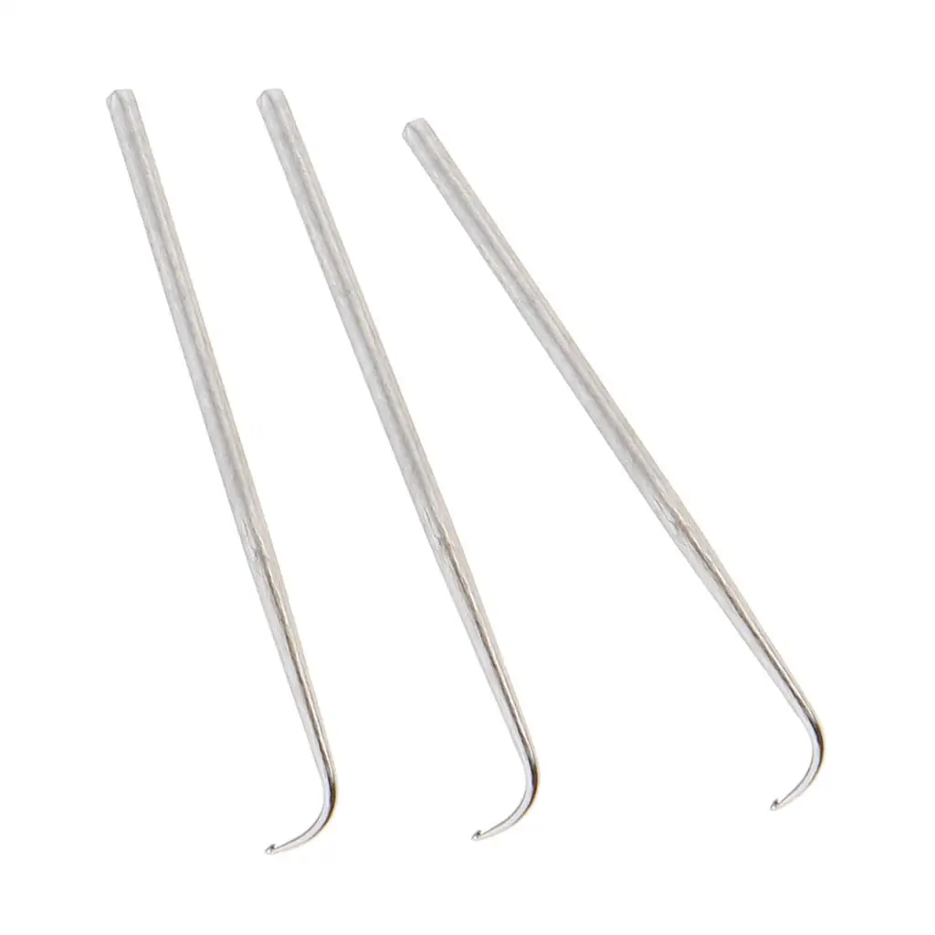 Hair Wigs Sewing Needle Hooks Set Iron Material Micro Braid Crochet Tool for Wig Glueless Extensions