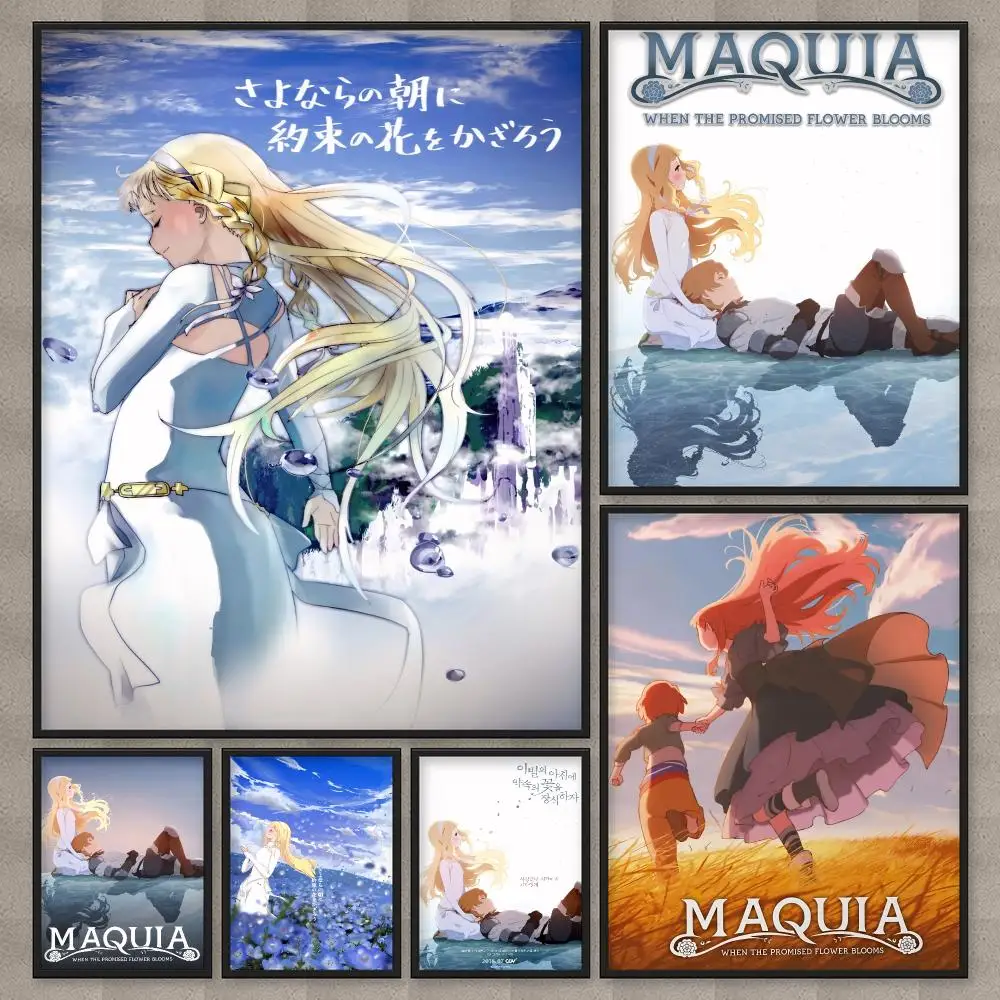 Maquia When the Promised Flowe Poster HD Wall Art Home Decor Waterproof Print Bedroom Garage Party Gift