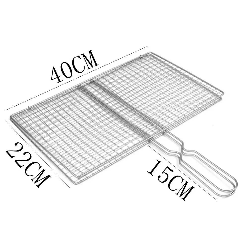 Barbecue Grilling Basket Grill BBQ Net Steak Meat Fish Net Siz Vegetable