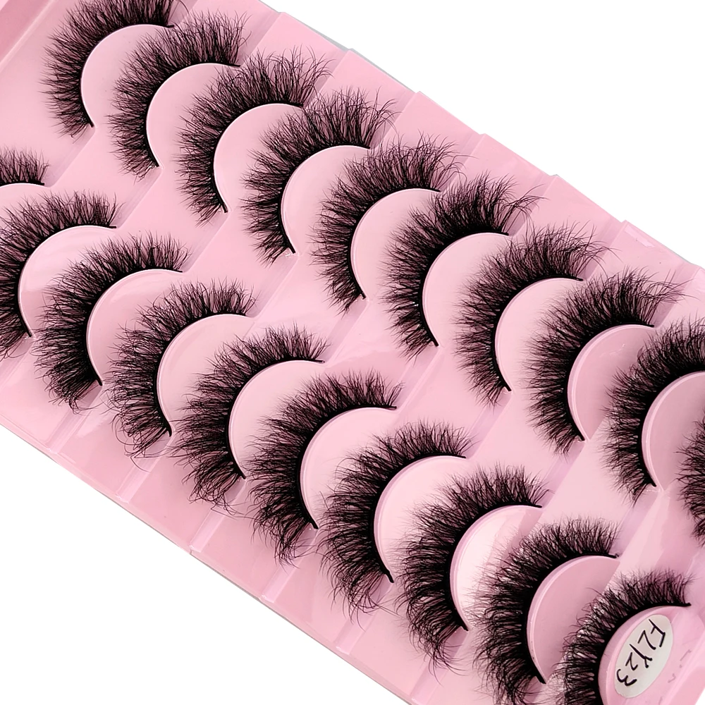 HBZGTLAD 10 Paar 3D Kunstnerz-Wimpern Flauschig Weich Voll Dick Natürlich Lang Falsche Wimpern Lockige Wimpern Großhandel Wimpern – Detail 26