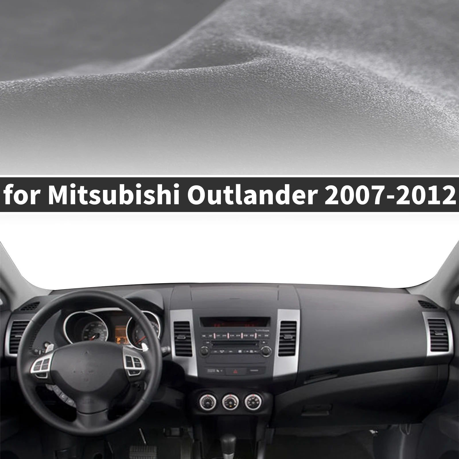 

fit for Mitsubishi Outlander 2007 2008-2012 LOGO Car Accessories Dashmat Dashboard Cover Pad Protective Carpet DashMat Sunshade