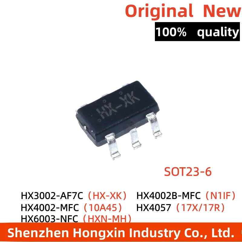 10 pieces of HX3002-AF7C 4002B 4057 6003 AF/MF/MFC/NFC SOT23-6 synchronous boost chips