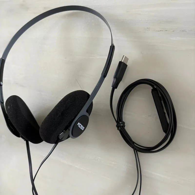 

Koss KPH40 Utility Headphones TYPE C Cable with Microphone Lightweight On Ear Headset