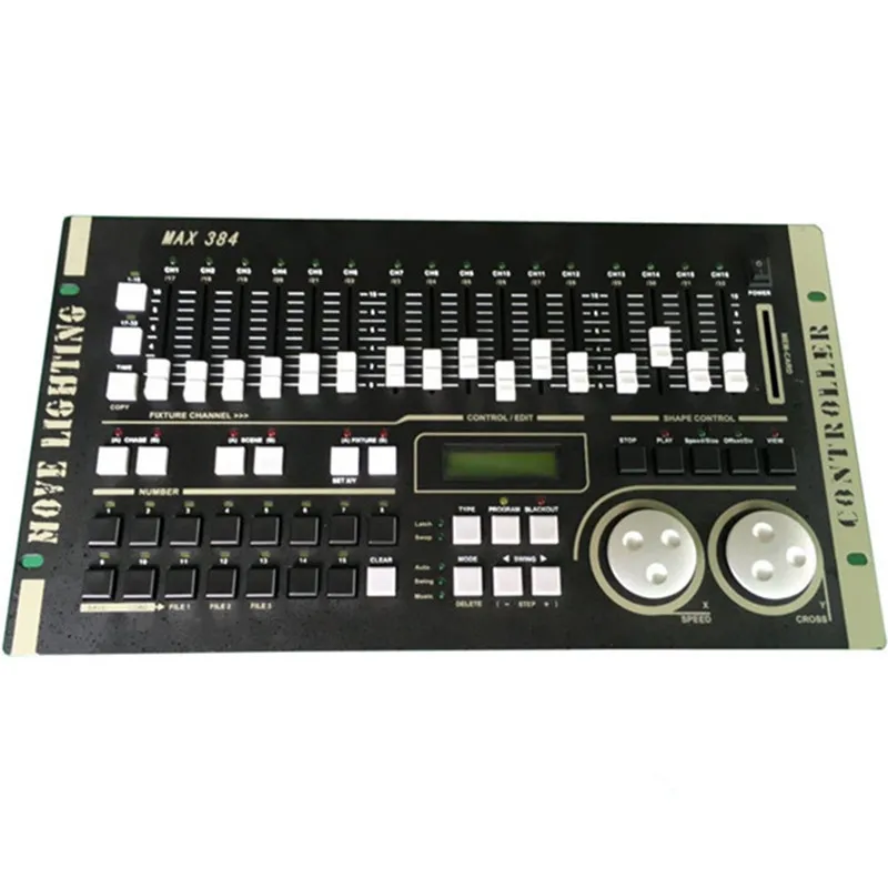 Consola de iluminación MAX384, consola dmx512, controlador de escenario de luz Par para actuación de boda