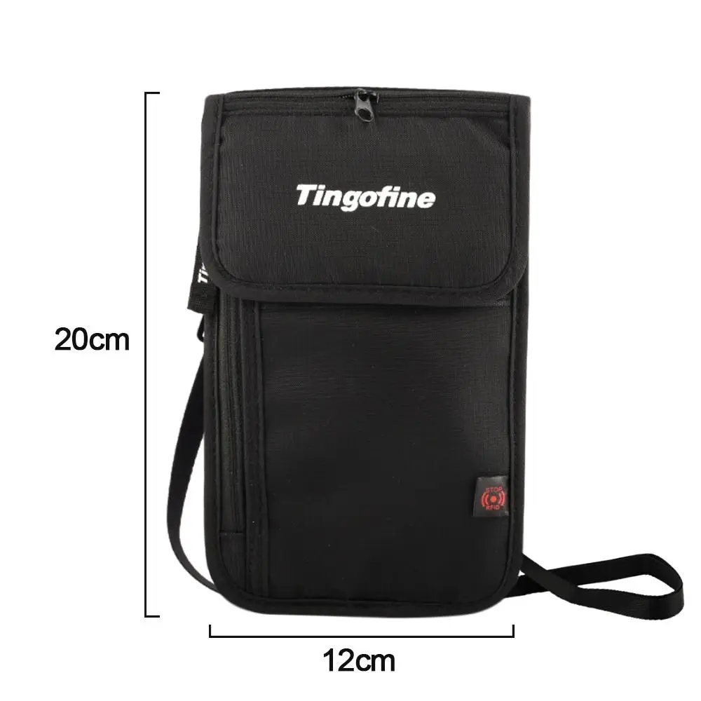 1 Pcs Waterproof RFID Nylon storage bag Travel document Card passport Bag Neck Wallet Money Document Card Passport Pouch