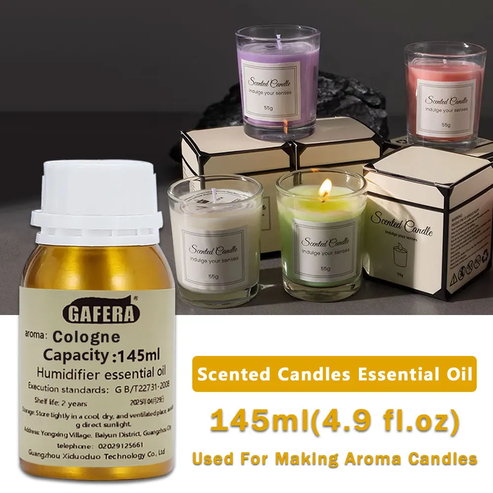GAFERA 145ml (4.9 fl.oz) Aceite Esencial de Pera Inglesa y Fresia - Para Hacer Velas de Aromaterapia, Jabones Artesanales y Humidificadores
