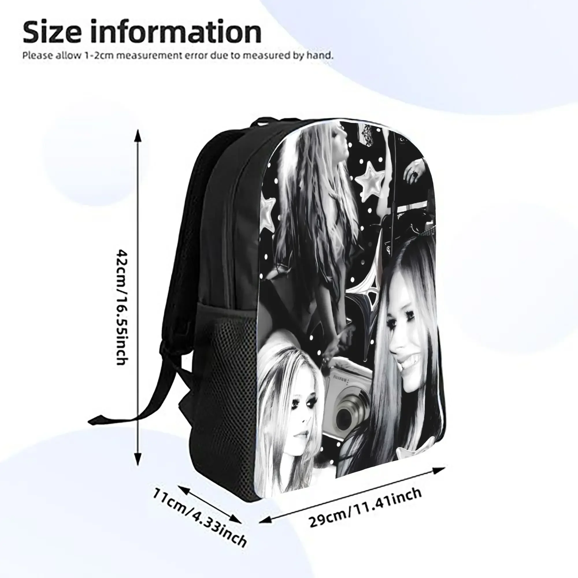 Custom Bag A-Avril-Lavigne Straightforward Backpack Design With One Layer Perfect For Those Who Prefer A Light And Easy Everyday