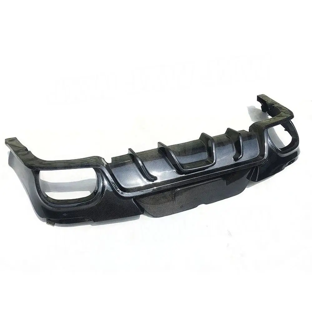 JXWANCF Carbon Fiber Rear Bumper Diffuser Lip For Porsche Panamera 970 GTS Turbo S Hatchback Facelift 2014 - 2016 Rear Diffuser