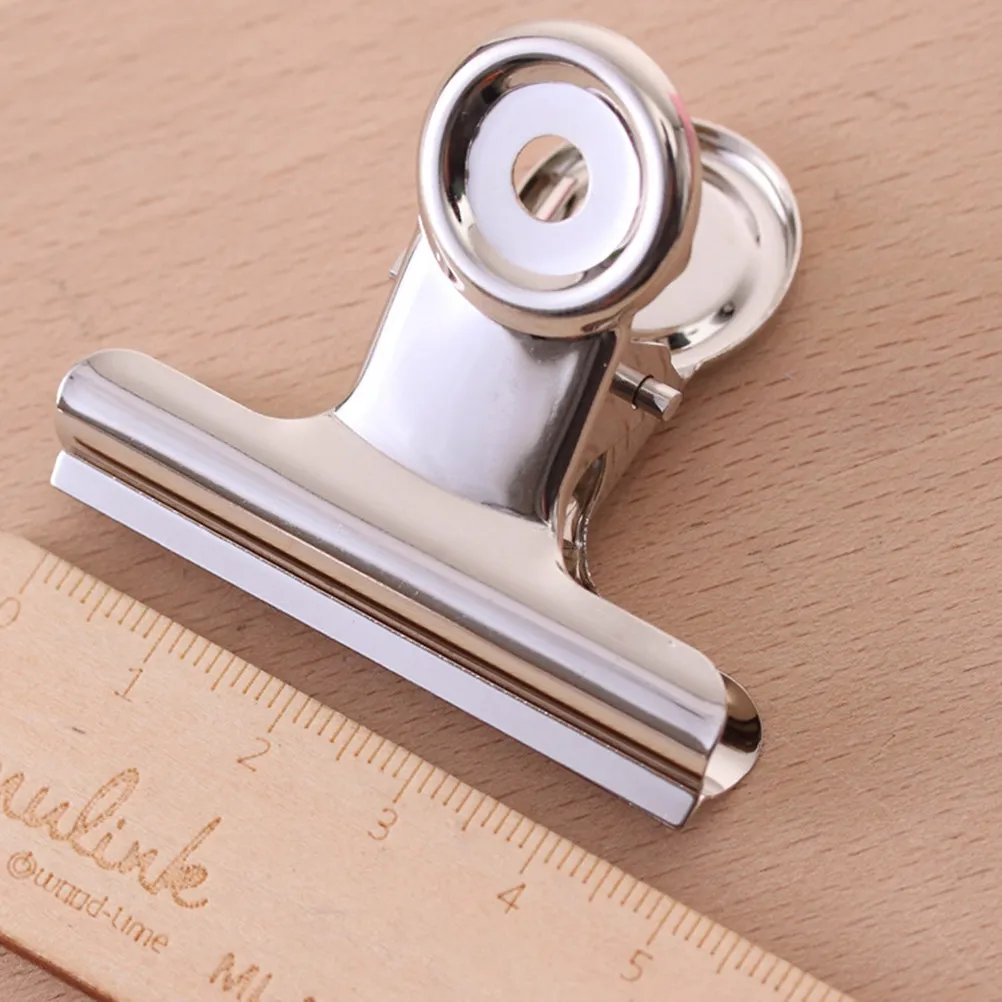 

30Pcs Stainless Steel Ticket Clips Airtight Seal Clamps for Coffee Bags Home Office Stationery Bill Clip Craft Display Holder