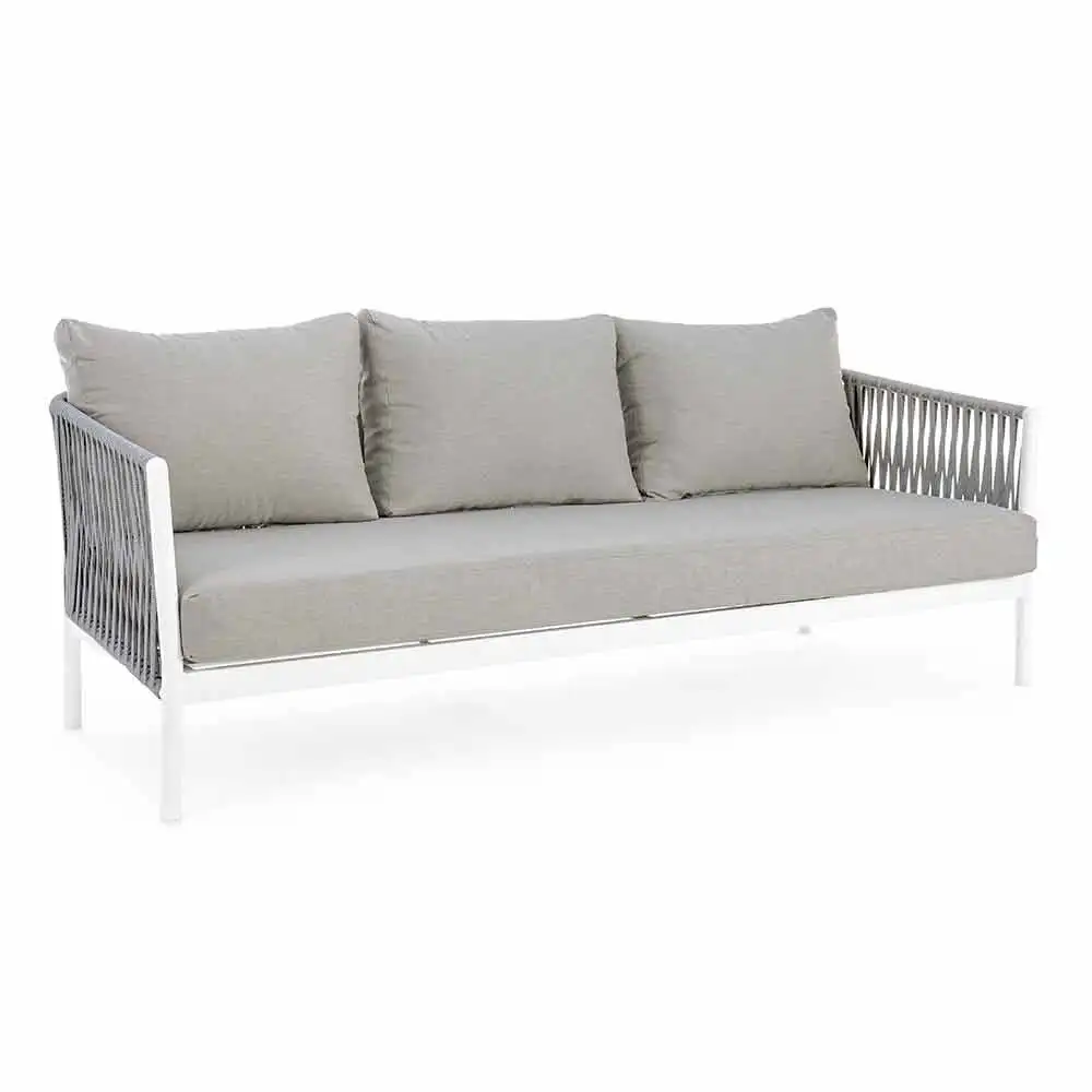 & Customizable Luxury Rope Woven Aluminum Sofa Fabric Sofa Set