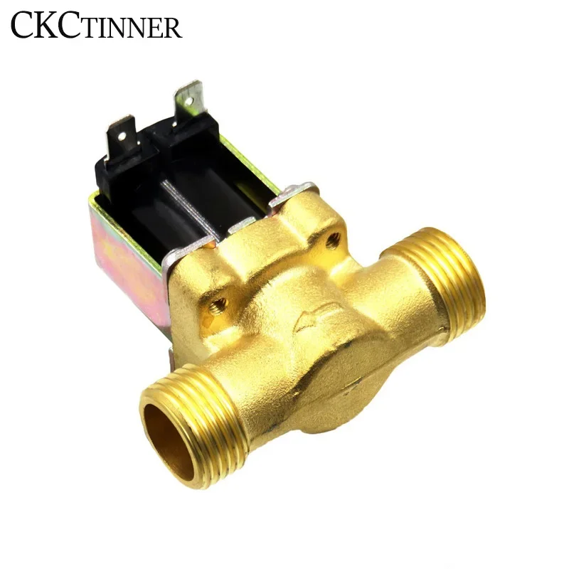 3/4 ”1/2” DC 24V AC 220V DC12V normally closed solenoid electric solenoid valve brass for water control