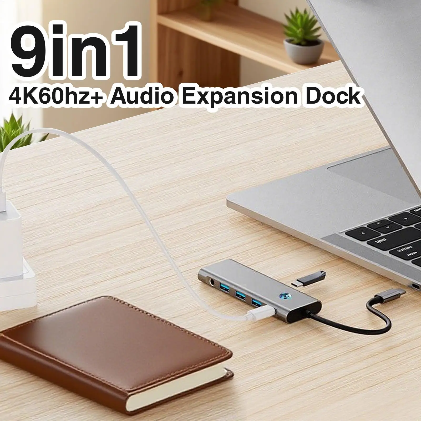 

USB C Hub For Laptop Portable USB C Splitter For Laptop Data Transmission Adapter Station Expande For Presenters Professionals